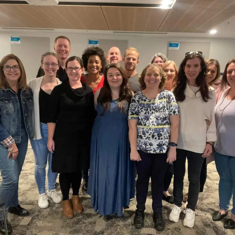 The Intuitive Heart community together at an evening event